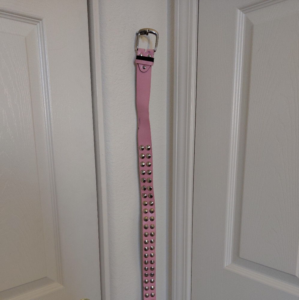 I'm selling a pink belt and a red belt